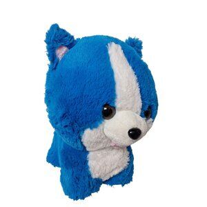 Six Flags Blue Puppy Dog Plush Stuffed Animal 10.5"